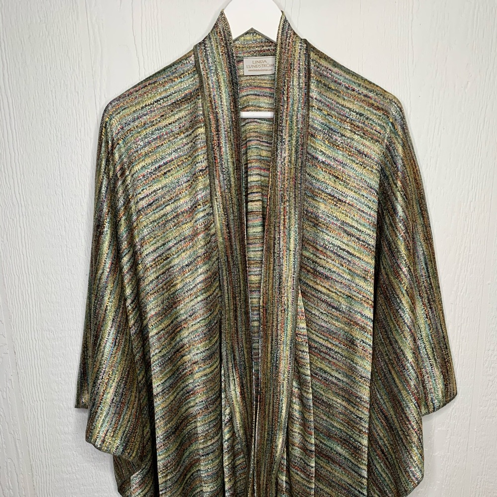 Linda Lundstrom Multicolour Shawl/Wrap One Size